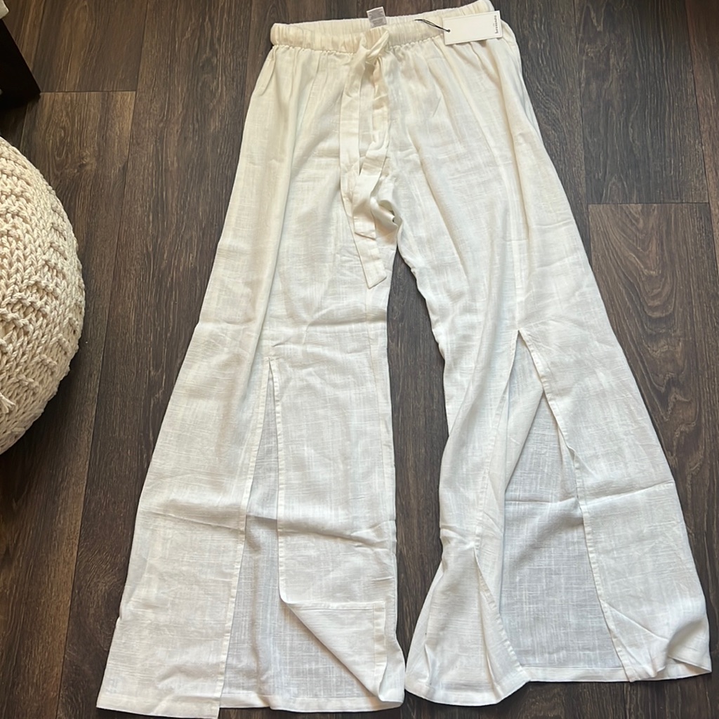 Anne Marie Linen Pant In White